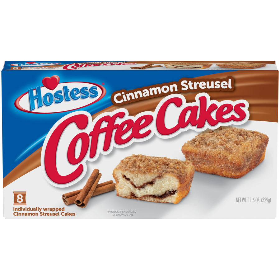 Hostess Cinnamon Coffee Cake, Topped with Streusel, 8 Count