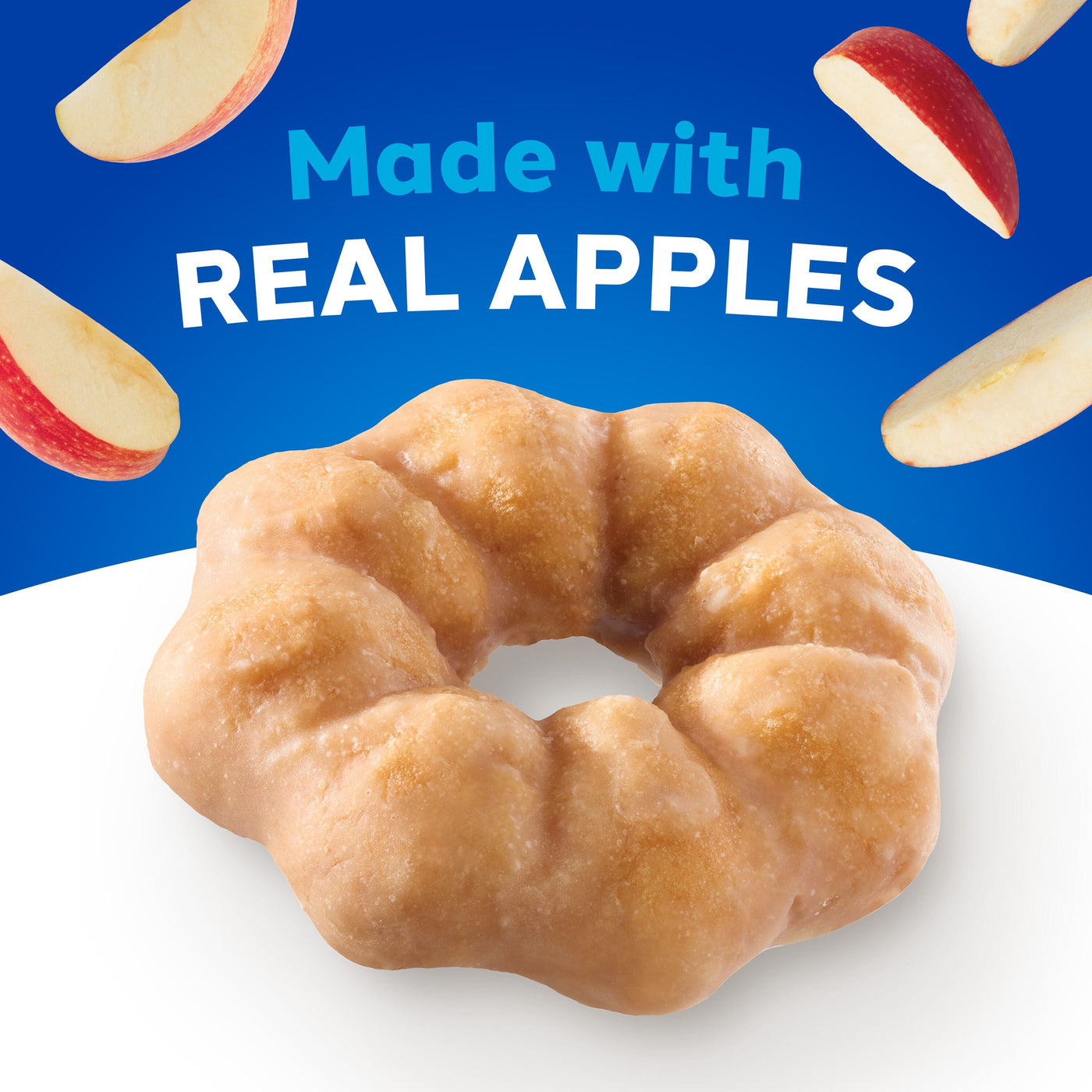 Hostess Donettes Fritter Rings, Apple Cinnamon Flavored Donuts, 6 count, Made with Real Apples